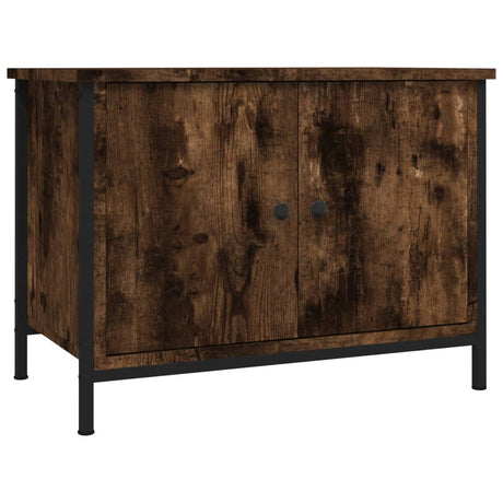 Vidaxl tv-meubel met deuren 60x35x45 cm bewerkt hout gerookt eiken