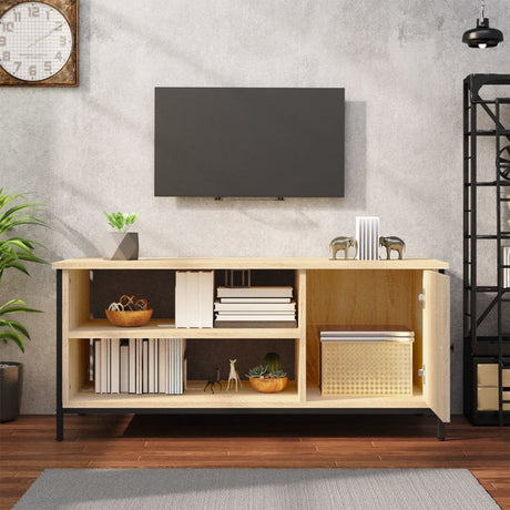 Vidaxl tv-meubel 100x40x45 cm bewerkt hout sonoma eikenkleurig
