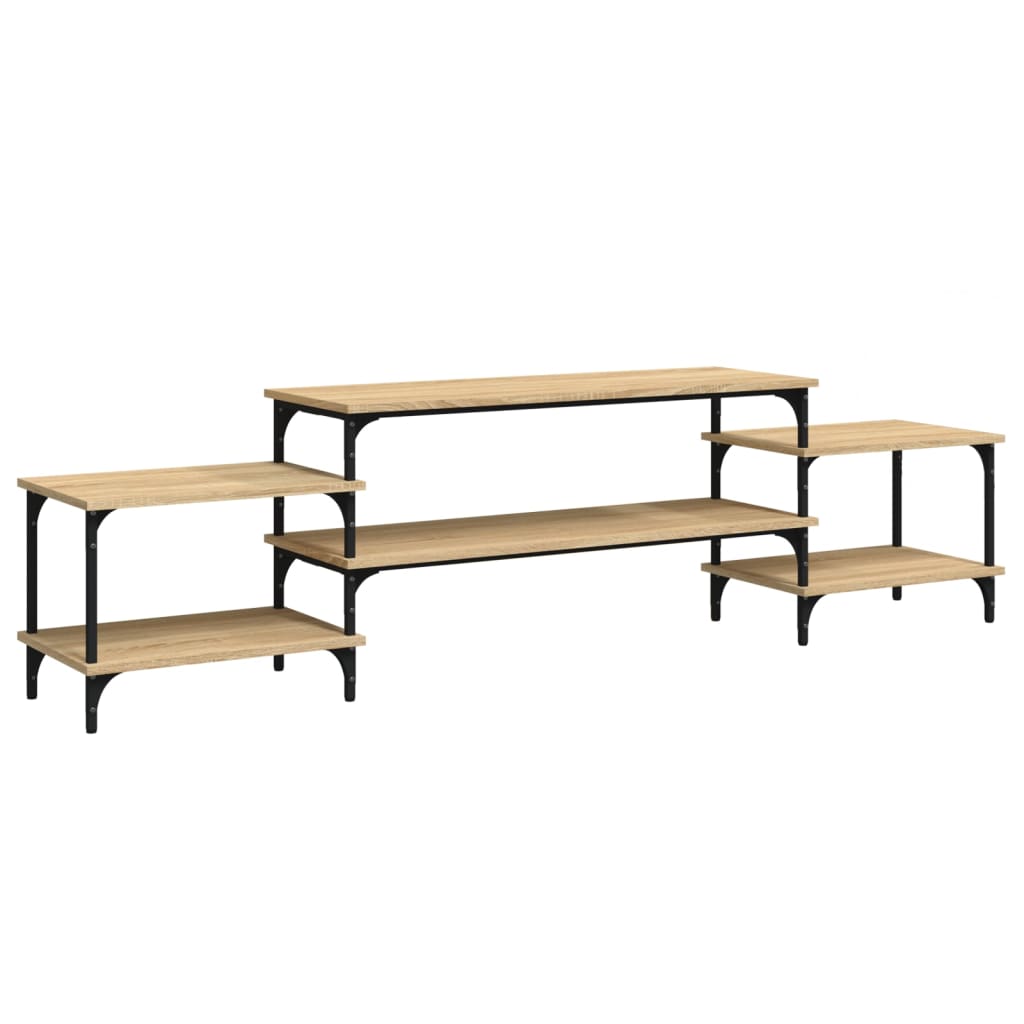 Vidaxl tv-meubel 197x35x52 cm bewerkt hout sonoma eikenkleurig