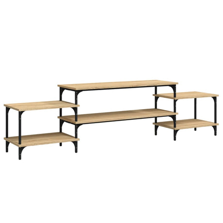 Vidaxl tv-meubel 197x35x52 cm bewerkt hout sonoma eikenkleurig