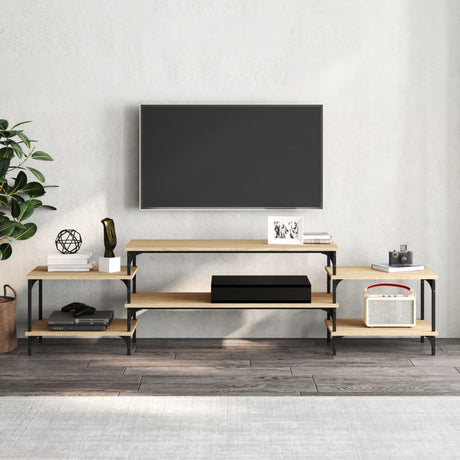 Vidaxl tv-meubel 197x35x52 cm bewerkt hout sonoma eikenkleurig
