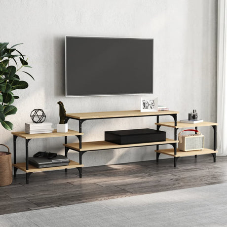 Vidaxl tv-meubel 197x35x52 cm bewerkt hout sonoma eikenkleurig