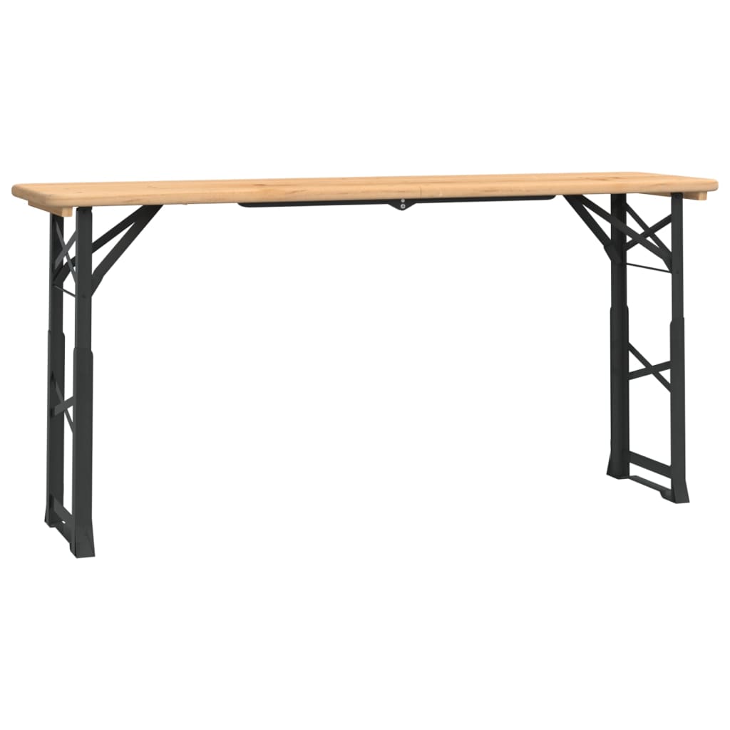 Vidaxl biertafel inklapbaar 170x50x75 105 cm massief vurenhout