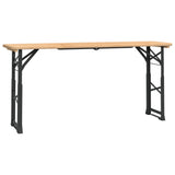 Vidaxl biertafel inklapbaar 170x50x75 105 cm massief vurenhout