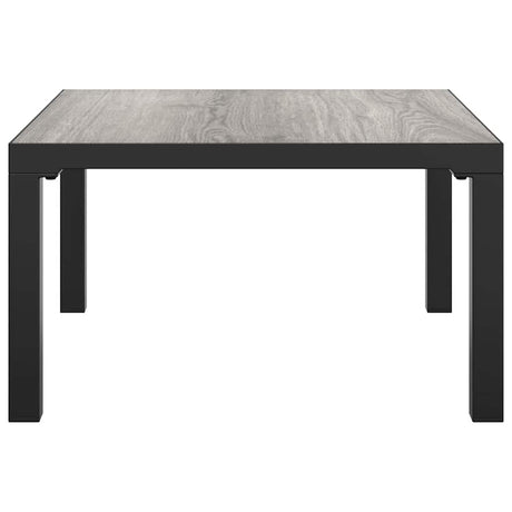 Vidaxl salontafel tuin 55x55x31 cm dpc en staal grijs