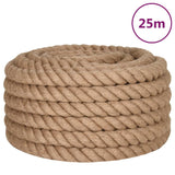 Vidaxl tau 25 m lang 36 mm tykk jute