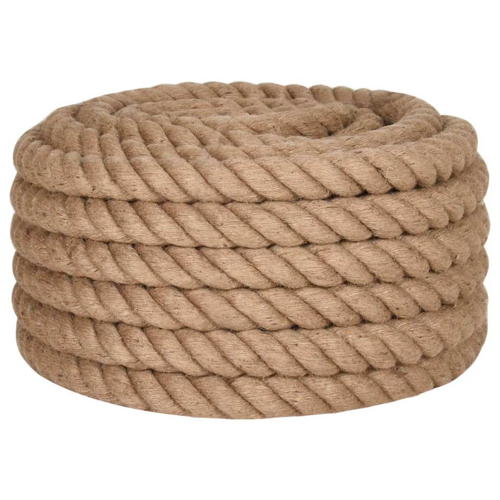 Vidaxl tau 25 m lang 36 mm tykk jute