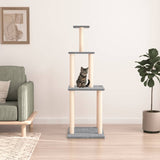 Vidaxl cat furniture with sisal scratching posts 149 cm light gray