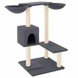 Vidaxl Cat Furniture con graffi di 82 cm grigio scuro