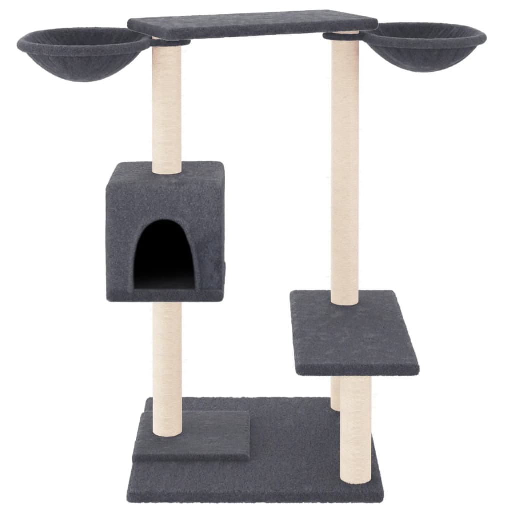 Vidaxl cat furniture with scratching posts 82 cm dark gray