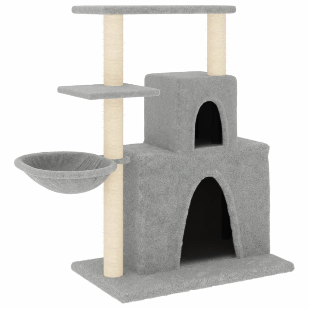 Vidaxl Cat Furniture con graffi di sisal 83 cm grigio chiaro