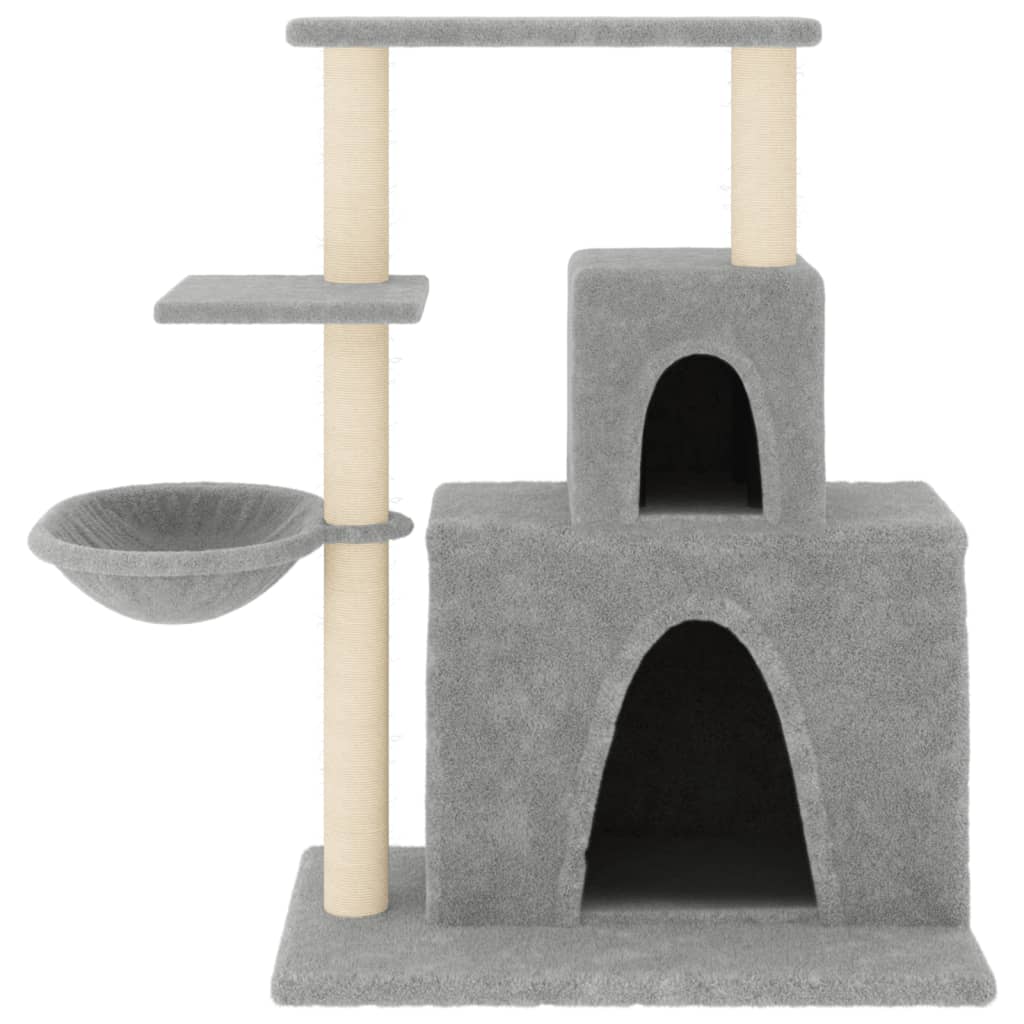 Vidaxl Cat Furniture con graffi di sisal 83 cm grigio chiaro