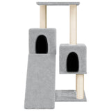 Vidaxl kattenmeubel met sisal krabpalen 82 cm lichtgrijs