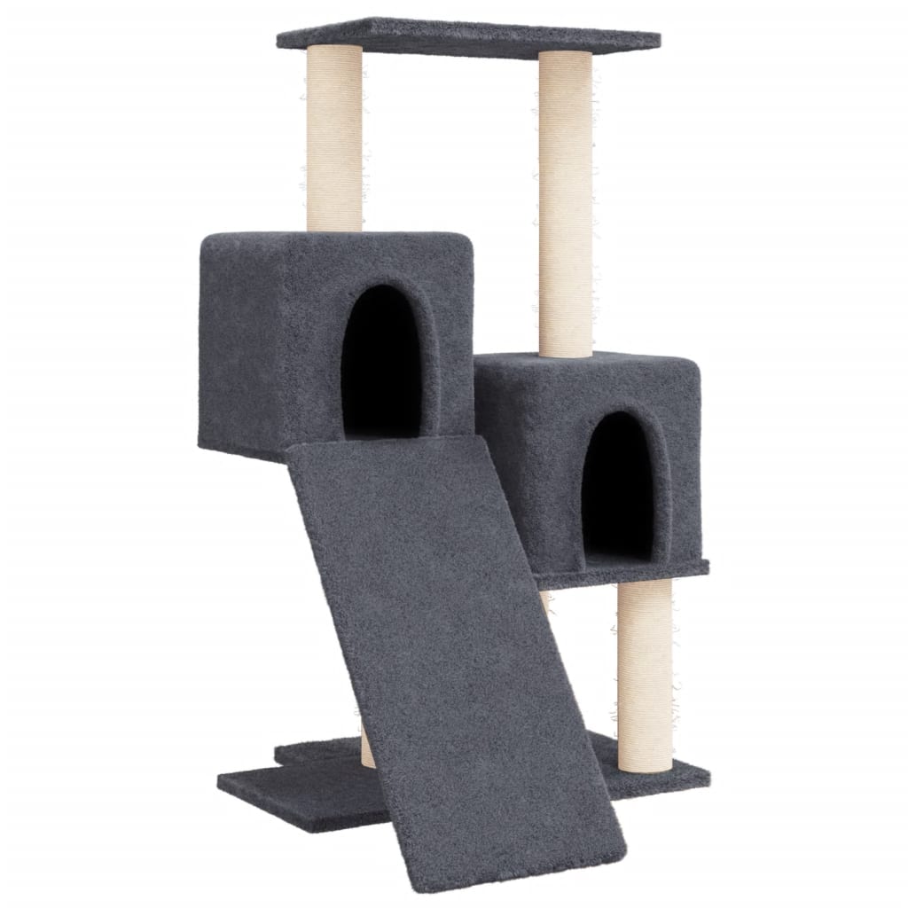 Vidaxl cat furniture with sisal scratching posts 82 cm dark gray