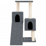 Vidaxl Cat Furniture con graffi di sisal 82 cm grigio scuro