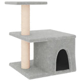 Vidaxl Cat Furniture con graffi di sisal 48 cm grigio chiaro