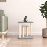 Vidaxl Scratching Post con piattaforme 50 cm grigio chiaro