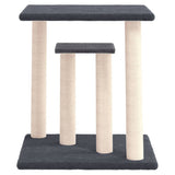 Vidaxl scratching post with platforms 50 cm dark gray