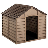 Vidaxl Dog Loft 86x84x82 cm Polypropen braun