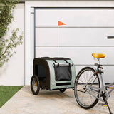 VidaXL Dog bike trailer Oxford fabric and iron gray and black