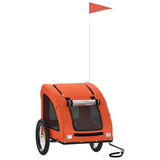 VidaXL Dog bike trailer Oxford Fabric and Iron Orange