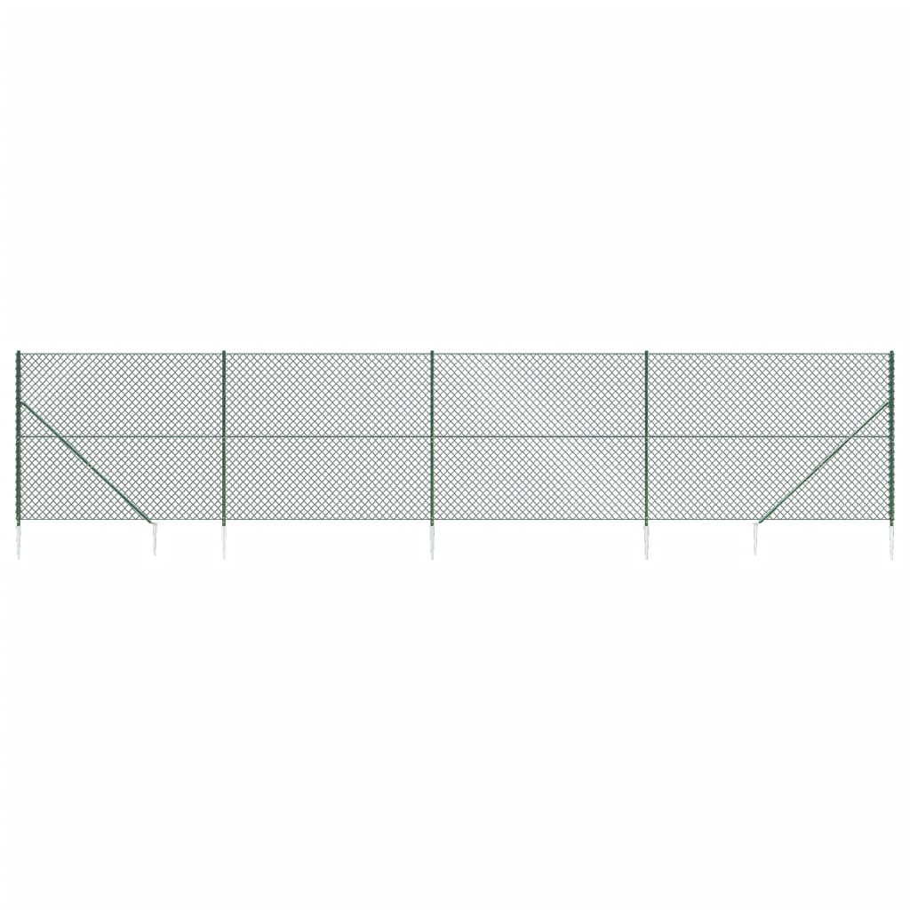 Vidaxl Gaashek con anclajes de tierra 1.6x10 m verde