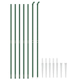Vidaxl gaashek met grondankers 1,6x10 m groen