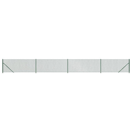 Vidaxl gaashek met flens 0,8x10 m groen