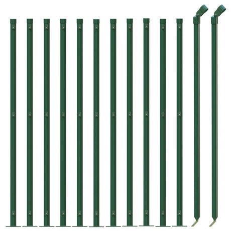 Vidaxl gaashek met flens 0,8x25 m groen
