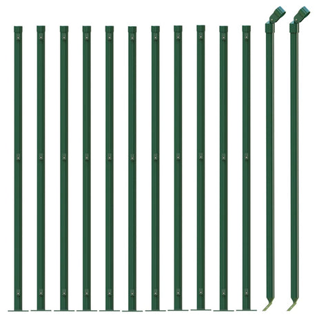 Vidaxl gaashek met flens 1x25 m groen