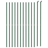 VidaXL Gaashek met flens 1,6x25 m groen
