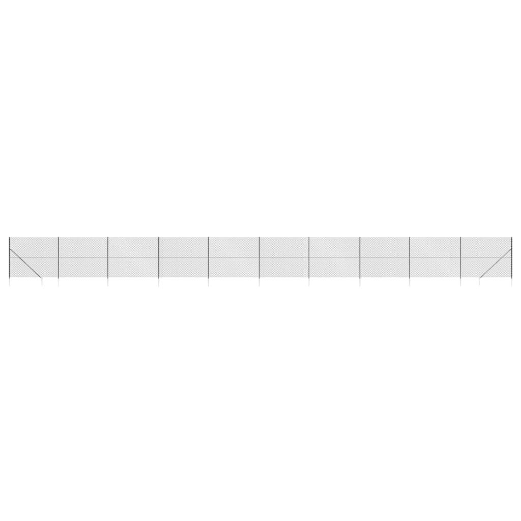 VidaXL Gaashek met grondankers 1,8x25 m antracietkleurig