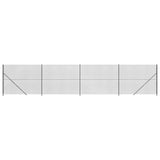 Vidaxl gaashek met flens 1,6x10 m antracietkleurig