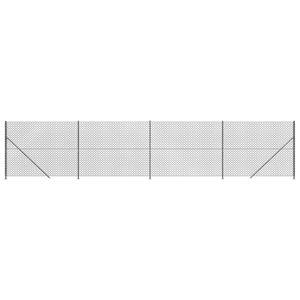 Vidaxl mesh futtis mat Flange 2.2x10 m anhracit -cored