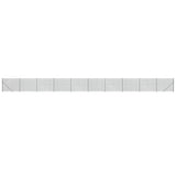 VidaXL Gaashek met flens 1,6x25 m antracietkleurig