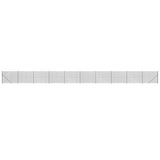 VidaXL Gaashek met flens 1,8x25 m antracietkleurig