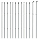 Vidaxl gaashek 0,8x25 m zilverkleurig