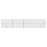 Vidaxl gaashek met flens 1,6x10 m zilverkleurig