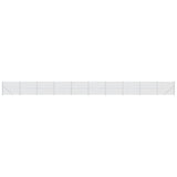VidaXL Gaashek met flens 1,6x25 m zilverkleurig