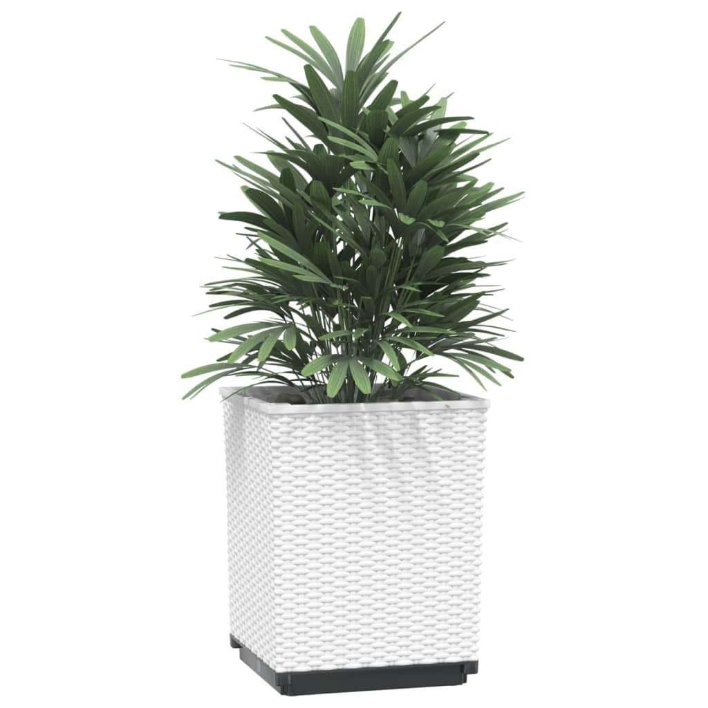 Vidaxl Planters 2 St 30x30x37 cm Polipropen White