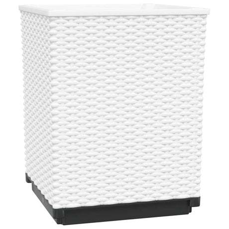 Vidaxl plantenbakken 4 st 30x30x37 cm polypropeen wit