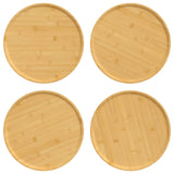 Assiettes de pizza Vidaxl 4 PCS Ø32X1,5 cm BAMBOO