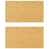 Vidaxl kookplaatafdekkingen 2 st 50x28x1,5 cm bamboe
