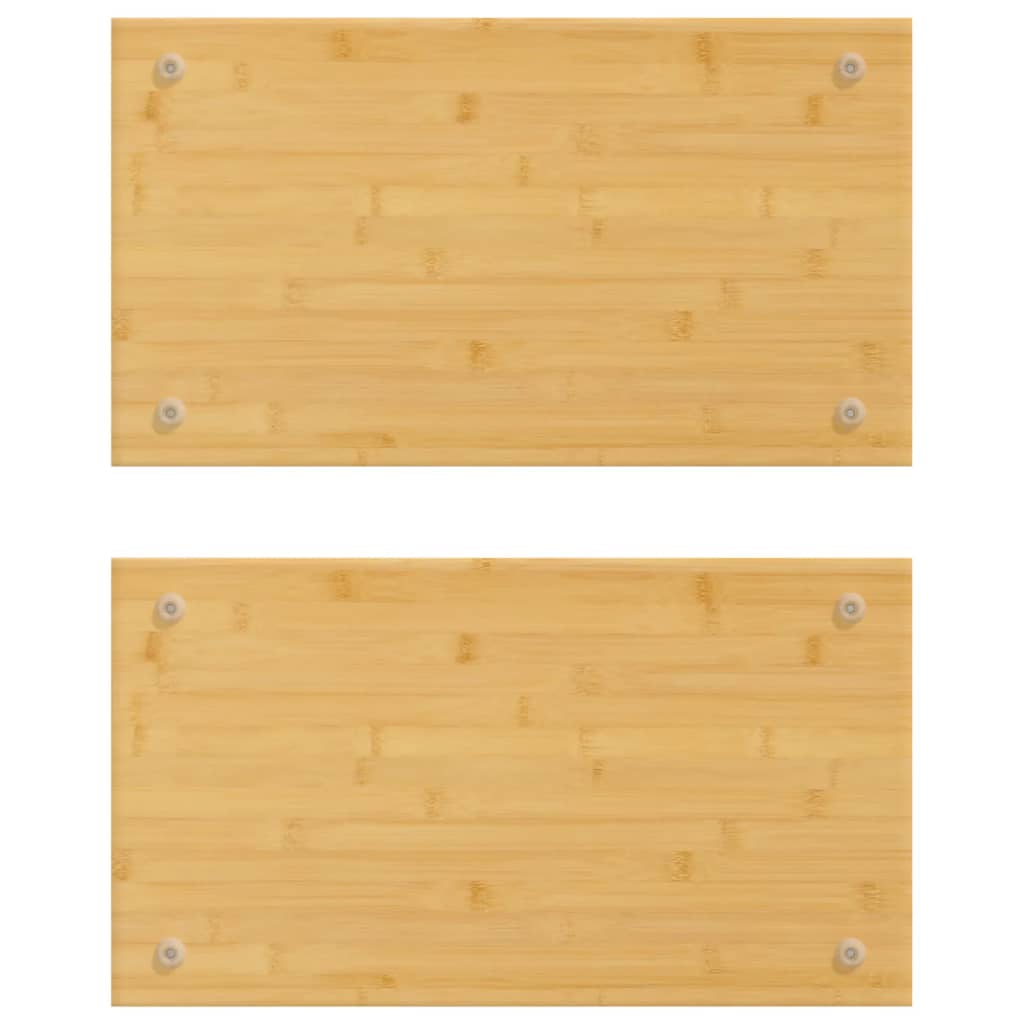 Vidaxl Hob Coverings 2 PCS 50x28x1,5 cm de bambou