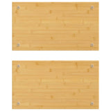 Vidaxl Hob coverings 2 pcs 50x28x1.5 cm bamboo