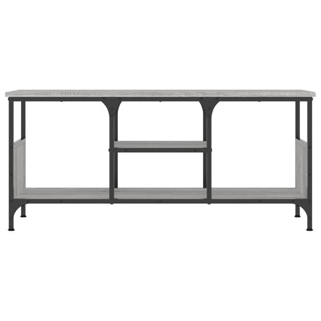 Vidaxl tv-meubel 100x35x45 cm bewerkt hout en ijzer grijs sonoma eiken