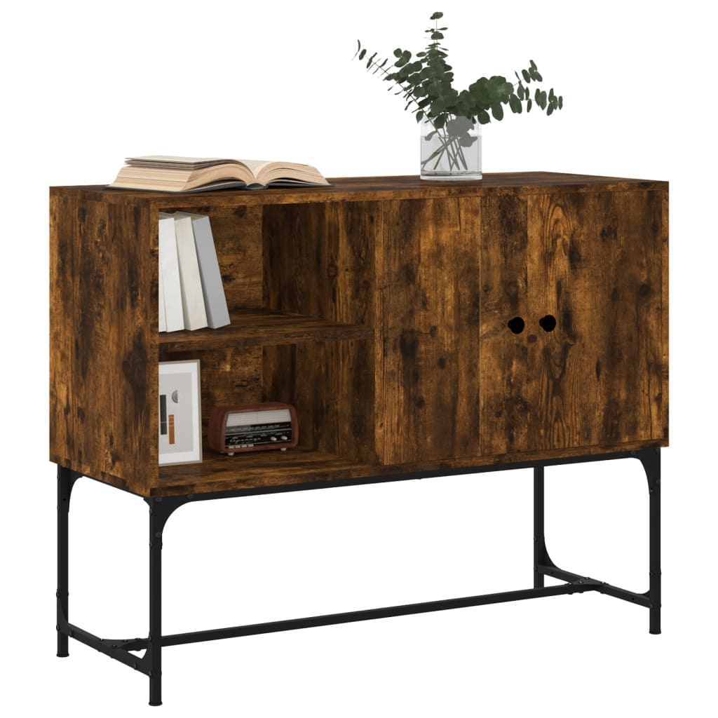 Vidaxl dressoir 100x40x79,5 cm bewerkt hout gerookt eikenkleurig