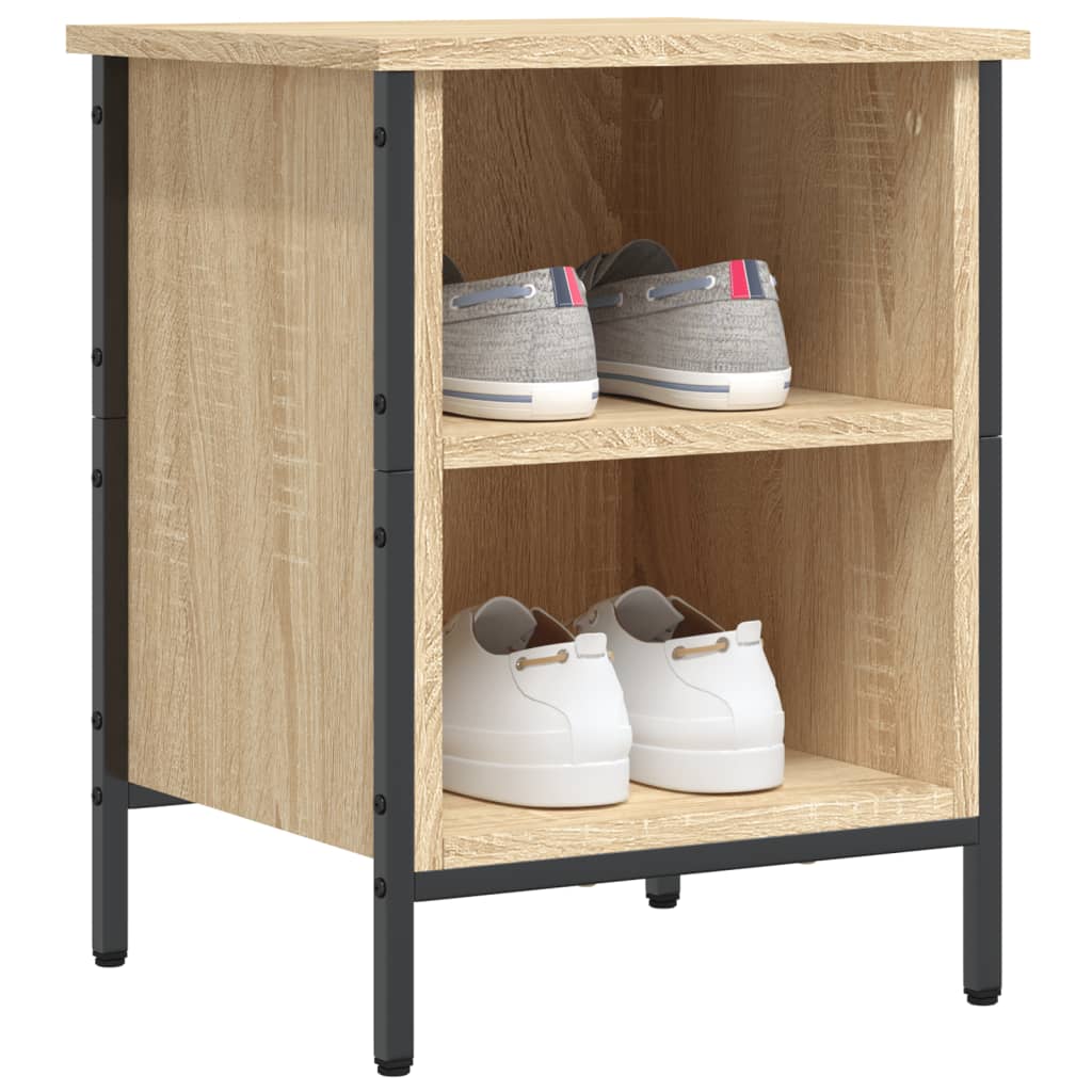 Vidaxl Shoe Cabinet 38x35x50 cm Property Wood Sonoma Oak Farvet