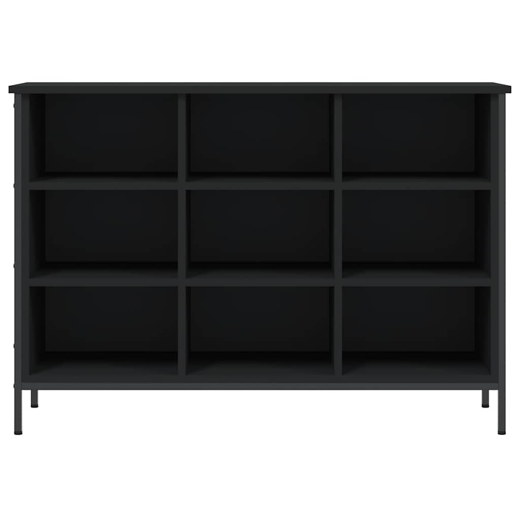 Vidaxl schoenenkast 100x35x70 cm bewerkt hout zwart