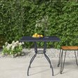 Vidaxl tuintafel 80x80x72,5 cm staal gaas antracietkleurig